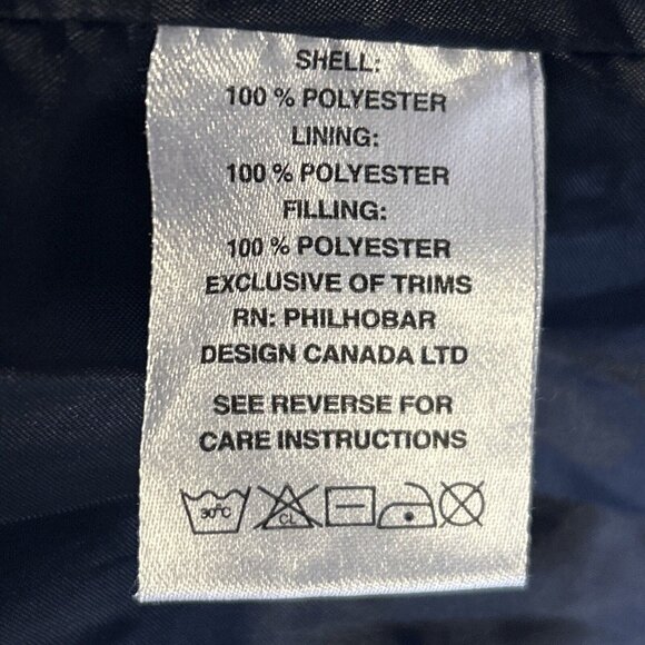 Cambridge Navy Blue Quilted Vest Sz Large Zip Front Lightweight Layering Jacket - Picture 5 of 10